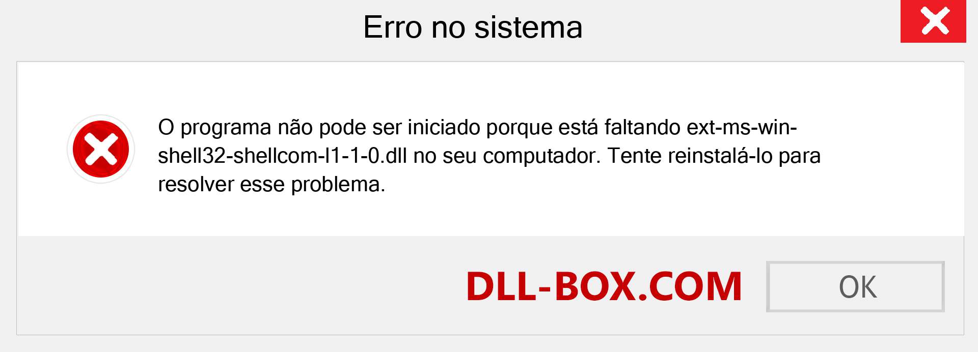 Arquivo ext-ms-win-shell32-shellcom-l1-1-0.dll ausente ?. Download para Windows 7, 8, 10 - Correção de erro ausente ext-ms-win-shell32-shellcom-l1-1-0 dll no Windows, fotos, imagens